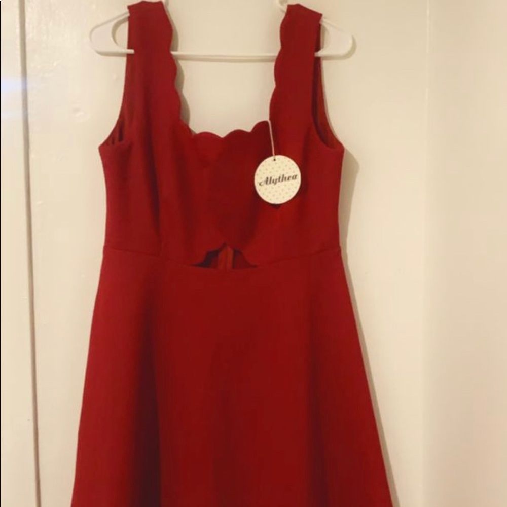 Red dress stunning vibrant red